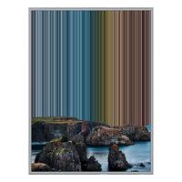 28×34" Metallic Float Frame Canvas - Silver Frame variant