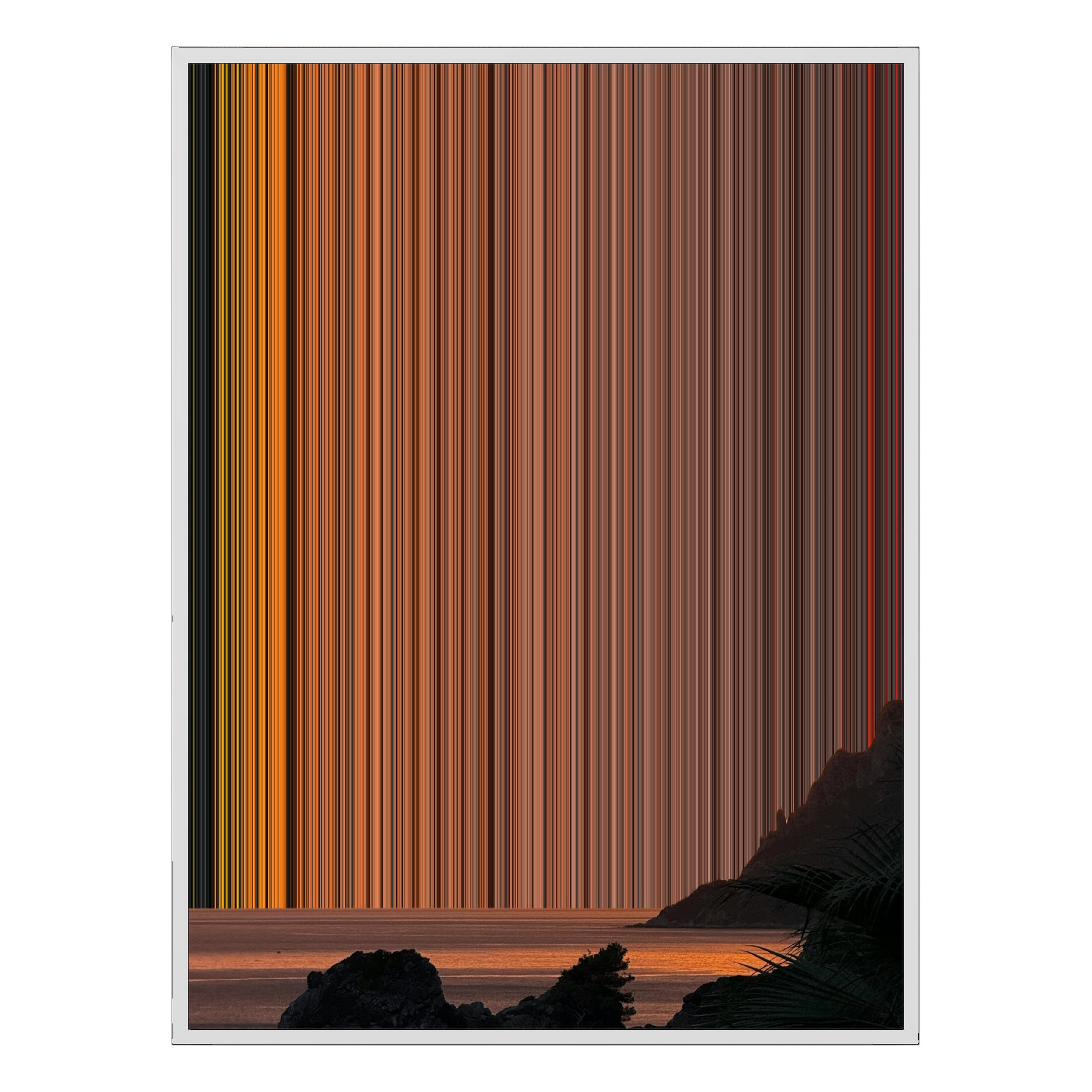 28×34" Metallic Float Frame Canvas - White Frame variant