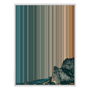 28×34" Metallic Float Frame Canvas - White Frame variant