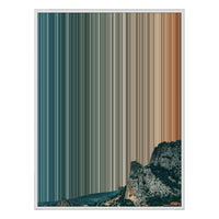 28×34" Metallic Float Frame Canvas - White Frame variant