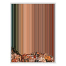 28×34" Metallic Float Frame Canvas - White Frame variant