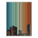 28×34" Metallic Float Frame Canvas - White Frame variant