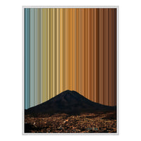 28×34" Metallic Float Frame Canvas - White Frame variant