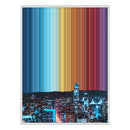 28×34" Metallic Float Frame Canvas - White Frame variant