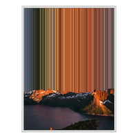 28×34" Metallic Float Frame Canvas - White Frame variant