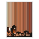 28×34" Metallic Float Frame Canvas - White Frame variant