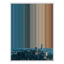 28×34" Metallic Float Frame Canvas - White Frame variant