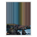 28×34" Metallic Float Frame Canvas - White Frame variant