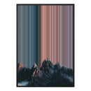 28×38" Metallic Float Frame Canvas - Black Frame variant