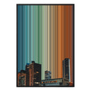 28×38" Metallic Float Frame Canvas - Black Frame variant