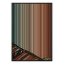 28×38" Metallic Float Frame Canvas - Black Frame variant