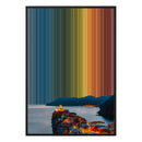 28×38" Metallic Float Frame Canvas - Black Frame variant