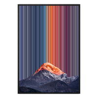 28×38" Metallic Float Frame Canvas - Black Frame variant