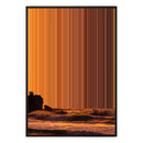 28×38" Metallic Float Frame Canvas - Black Frame variant