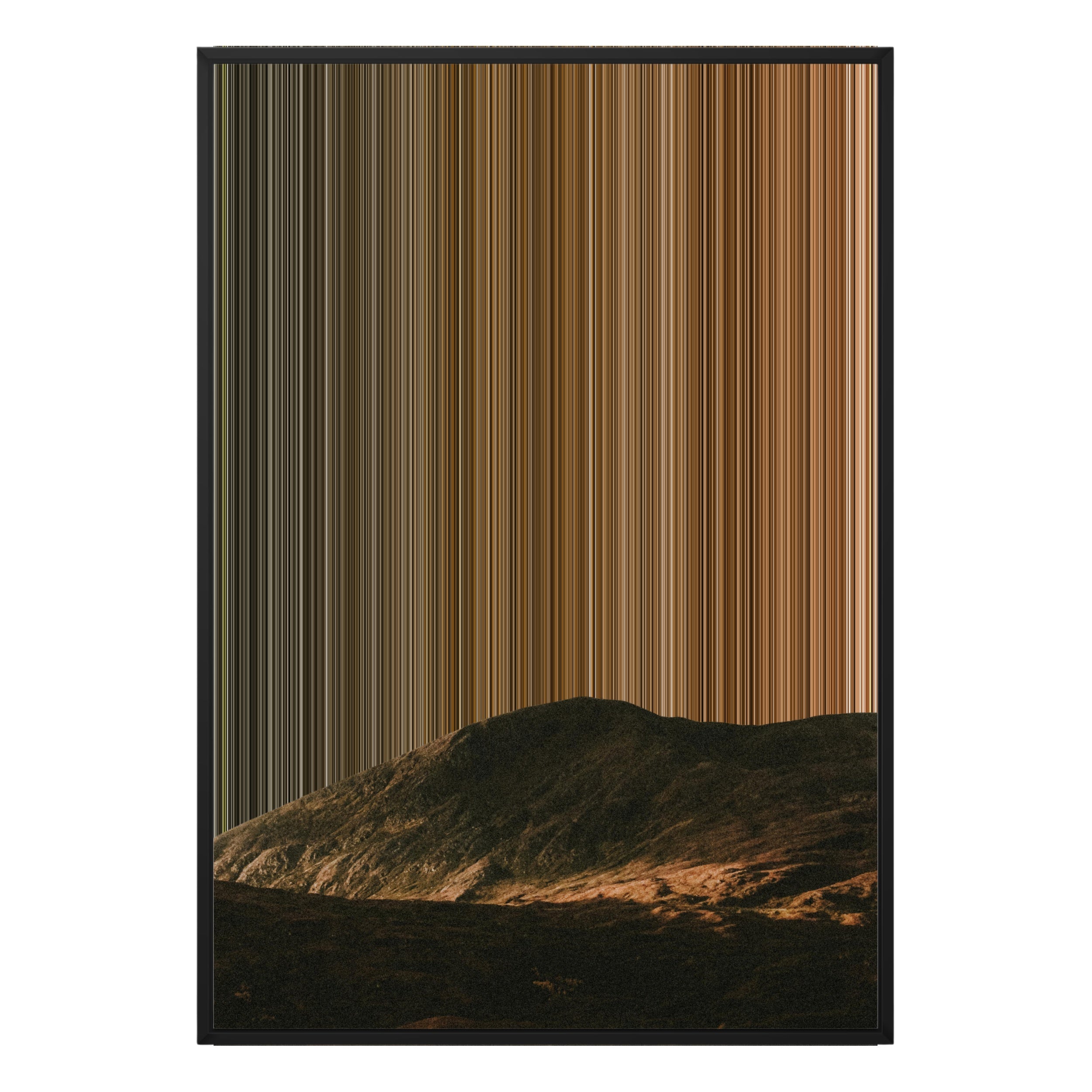 28×38" Metallic Float Frame Canvas - Black Frame variant