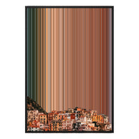 28×38" Metallic Float Frame Canvas - Black Frame variant