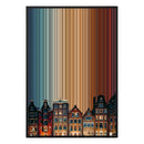 28×38" Metallic Float Frame Canvas - Black Frame variant