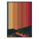 28×38" Metallic Float Frame Canvas - Black Frame variant