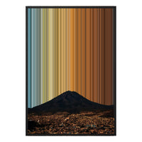 28×38" Metallic Float Frame Canvas - Black Frame variant