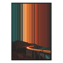 28×38" Metallic Float Frame Canvas - Black Frame variant