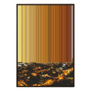 28×38" Metallic Float Frame Canvas - Brown Frame variant