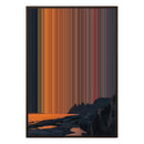 28×38" Metallic Float Frame Canvas - Brown Frame variant