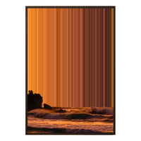 28×38" Metallic Float Frame Canvas - Brown Frame variant