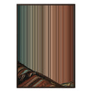 28×38" Metallic Float Frame Canvas - Brown Frame variant