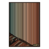 28×38" Metallic Float Frame Canvas - Brown Frame variant