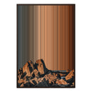 28×38" Metallic Float Frame Canvas - Brown Frame variant