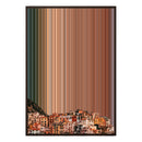 28×38" Metallic Float Frame Canvas - Brown Frame variant