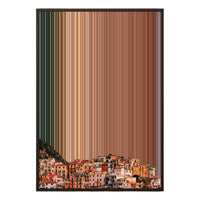 28×38" Metallic Float Frame Canvas - Brown Frame variant