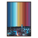 28×38" Metallic Float Frame Canvas - Brown Frame variant