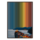 28×38" Metallic Float Frame Canvas - Brown Frame variant