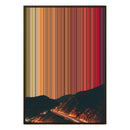 28×38" Metallic Float Frame Canvas - Brown Frame variant