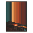 28×38" Metallic Float Frame Canvas - Brown Frame variant