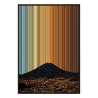 28×38" Metallic Float Frame Canvas - Brown Frame variant