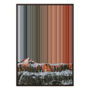 28×38" Metallic Float Frame Canvas - Brown Frame variant