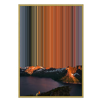 28×38" Metallic Float Frame Canvas - Gold Frame variant