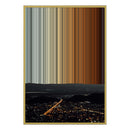 28×38" Metallic Float Frame Canvas - Gold Frame variant