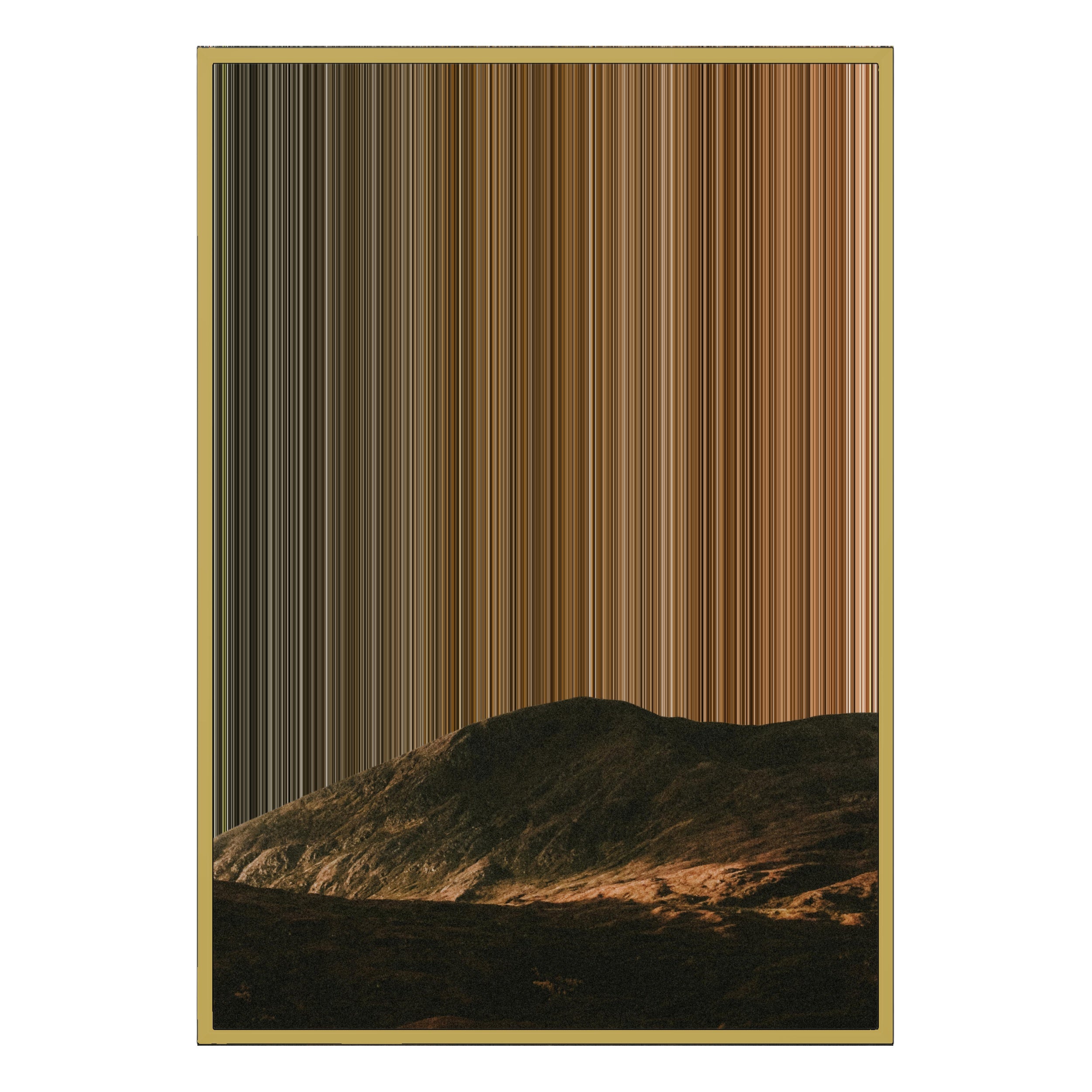 28×38" Metallic Float Frame Canvas - Gold Frame variant