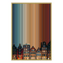 28×38" Metallic Float Frame Canvas - Gold Frame variant