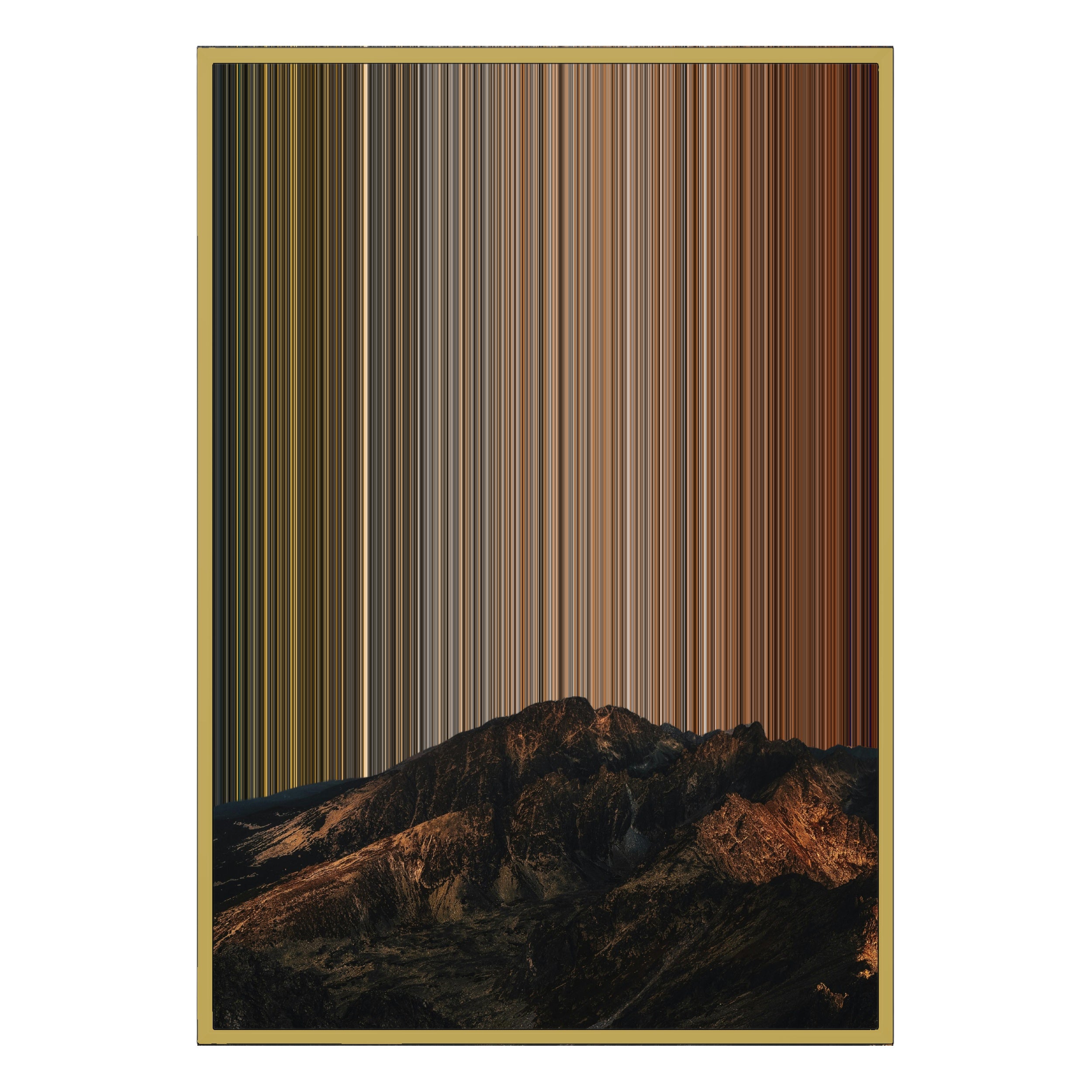 28×38" Metallic Float Frame Canvas - Gold Frame variant