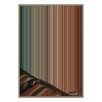 28×38" Metallic Float Frame Canvas - Natural Frame variant