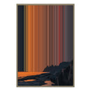 28×38" Metallic Float Frame Canvas - Natural Frame variant