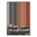 28×38" Metallic Float Frame Canvas - Natural Frame variant