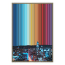 28×38" Metallic Float Frame Canvas - Natural Frame variant