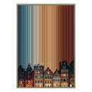 28×38" Metallic Float Frame Canvas - Natural Frame variant