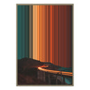 28×38" Metallic Float Frame Canvas - Natural Frame variant