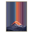 28×38" Metallic Float Frame Canvas - Natural Frame variant